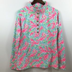 Lilly Pulitzer lobster print pullover size Large